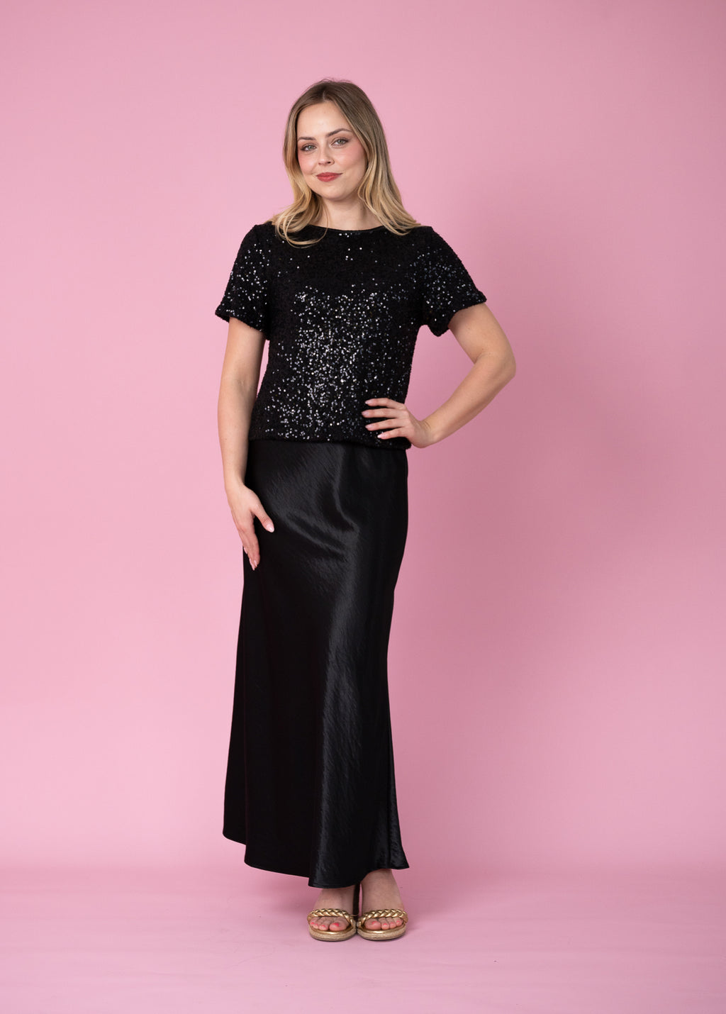 Sequin Top- Black