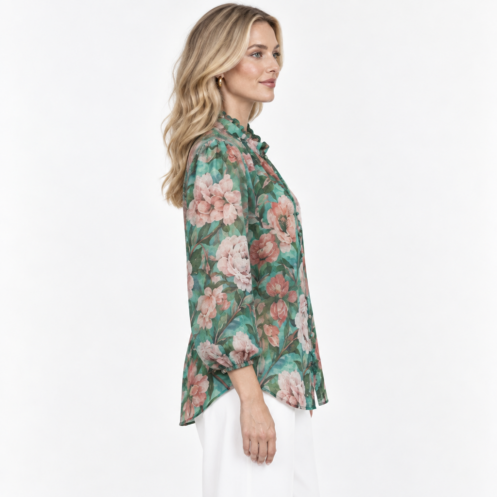 Rose Blouse Green