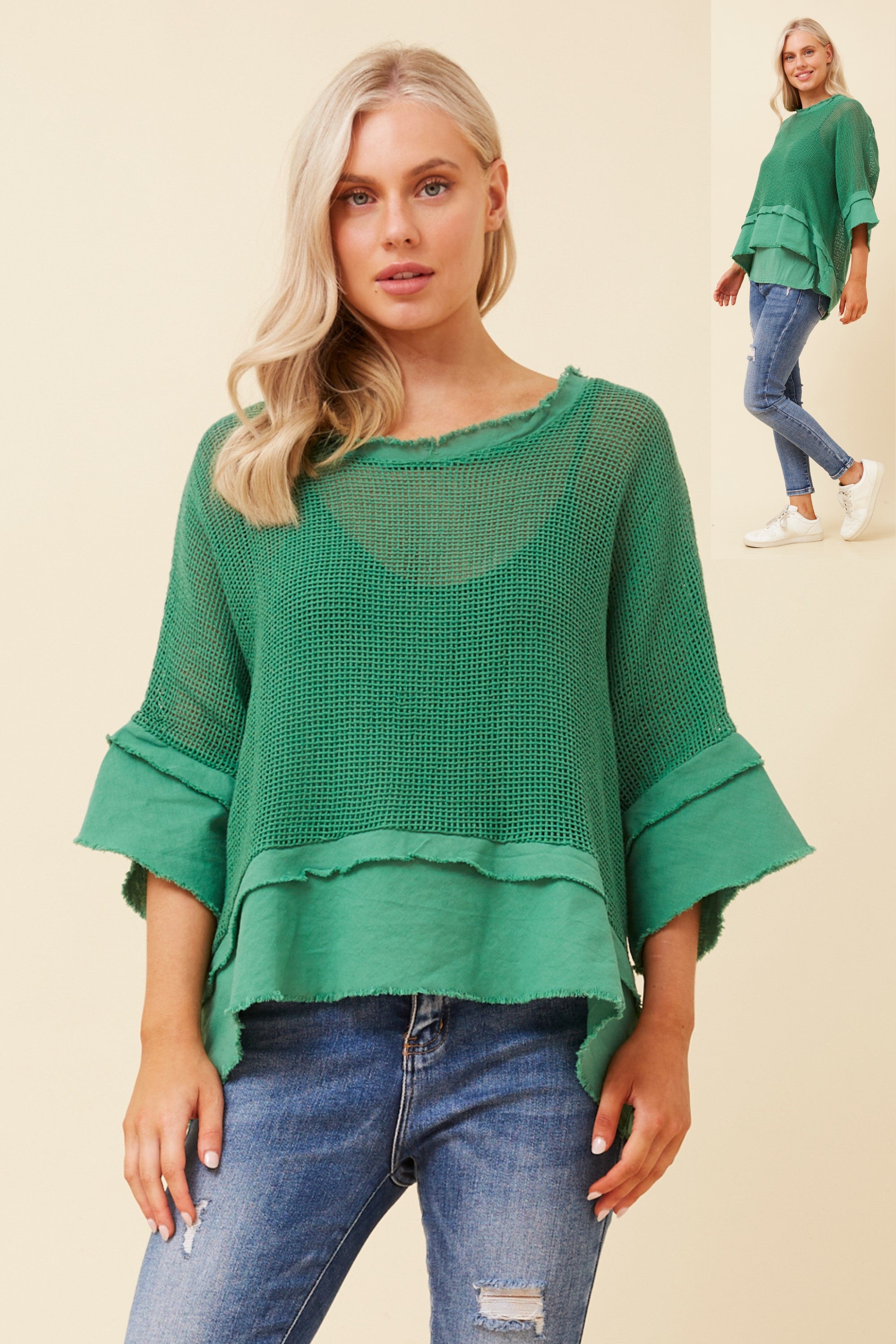 Geraldine Mesh top