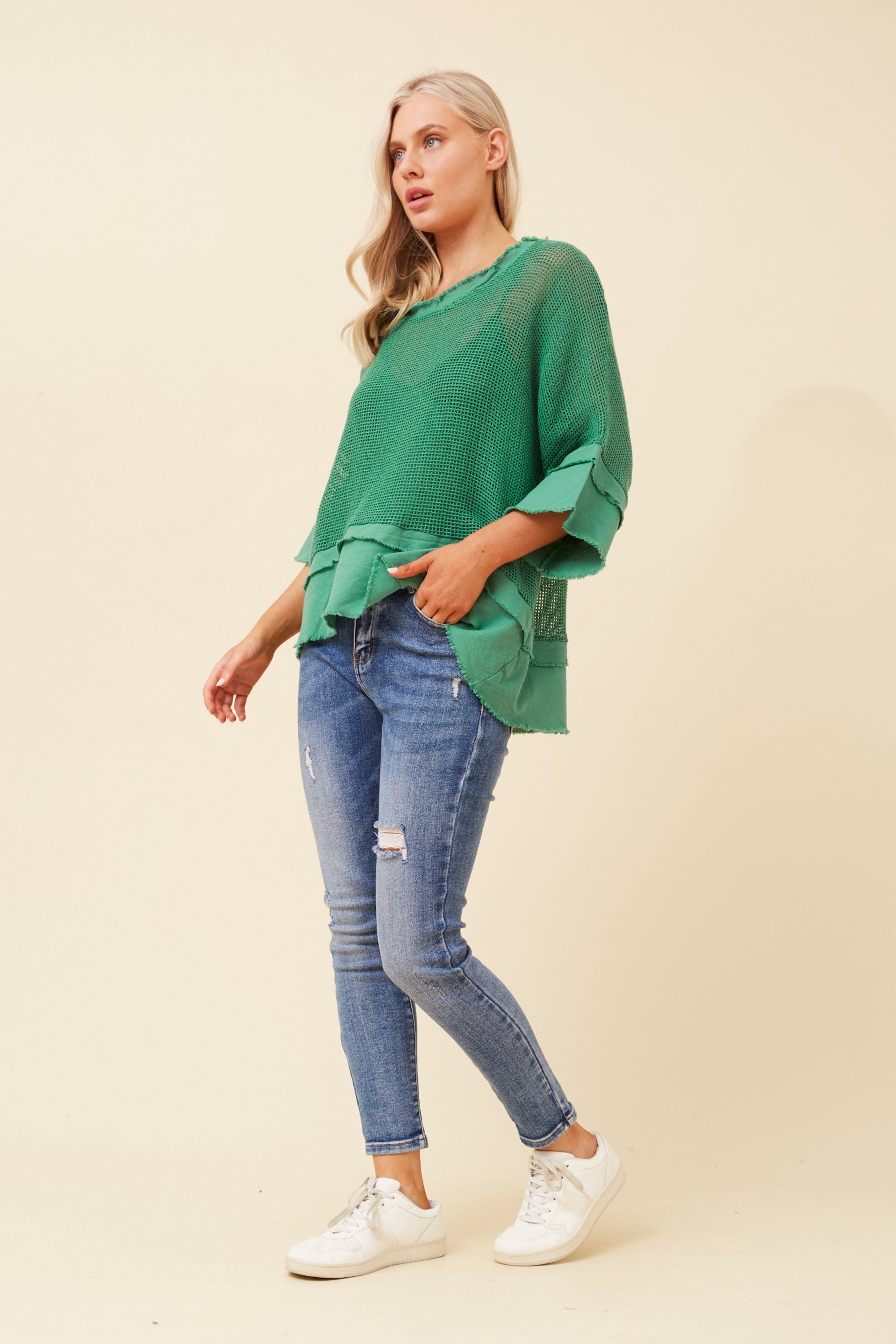 Geraldine Mesh top