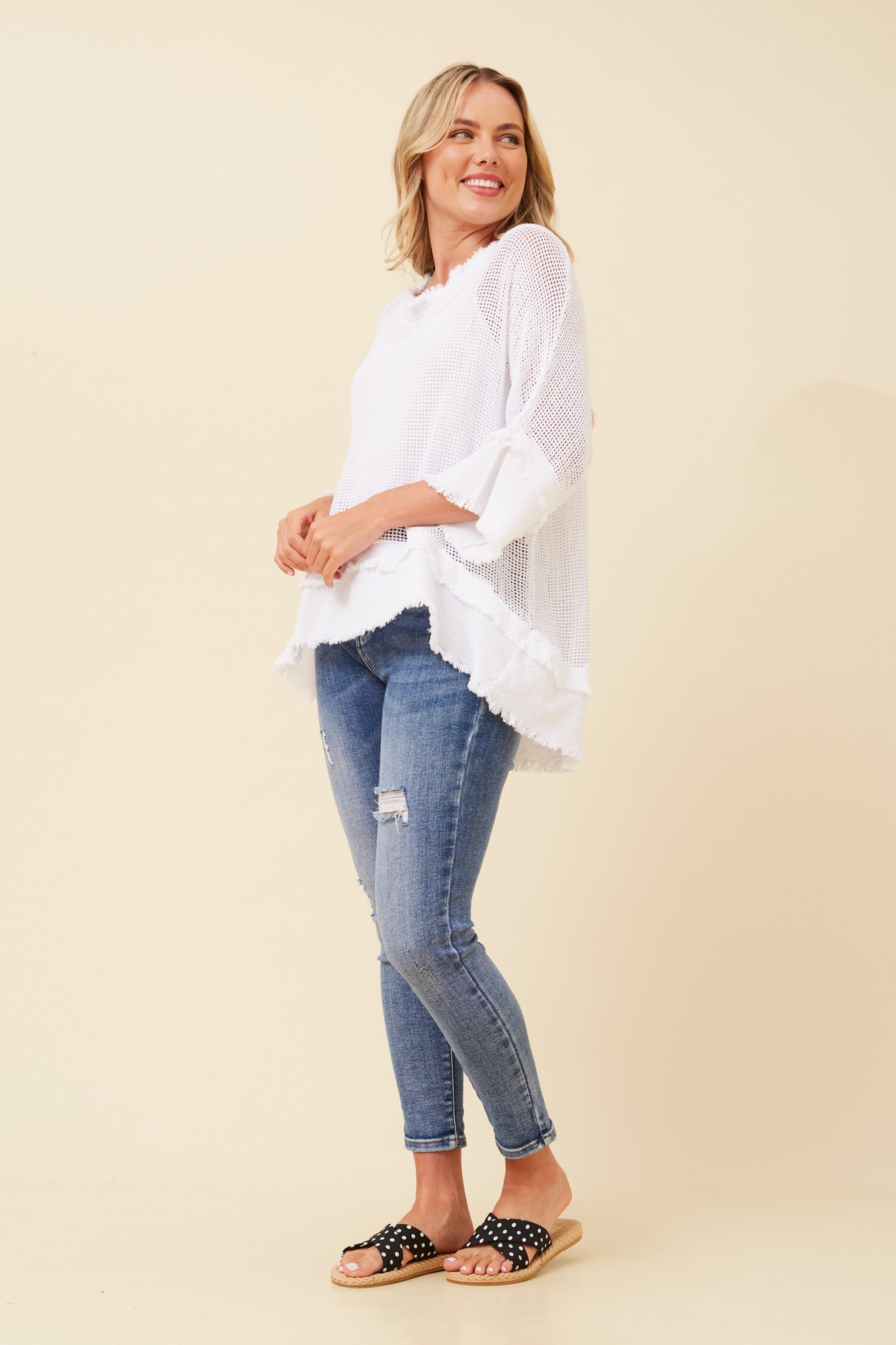 Geraldine Mesh top