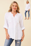 Bella Sequin Linen shirt