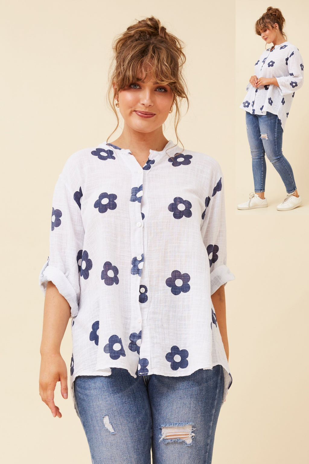 Daisy Shirt navy