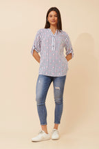 Nora Stripe Heart Shirt