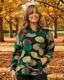 Ckm Green Polka Dot Top Caroline Morgan
