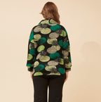 Ckm Green Polka Dot Top Caroline Morgan