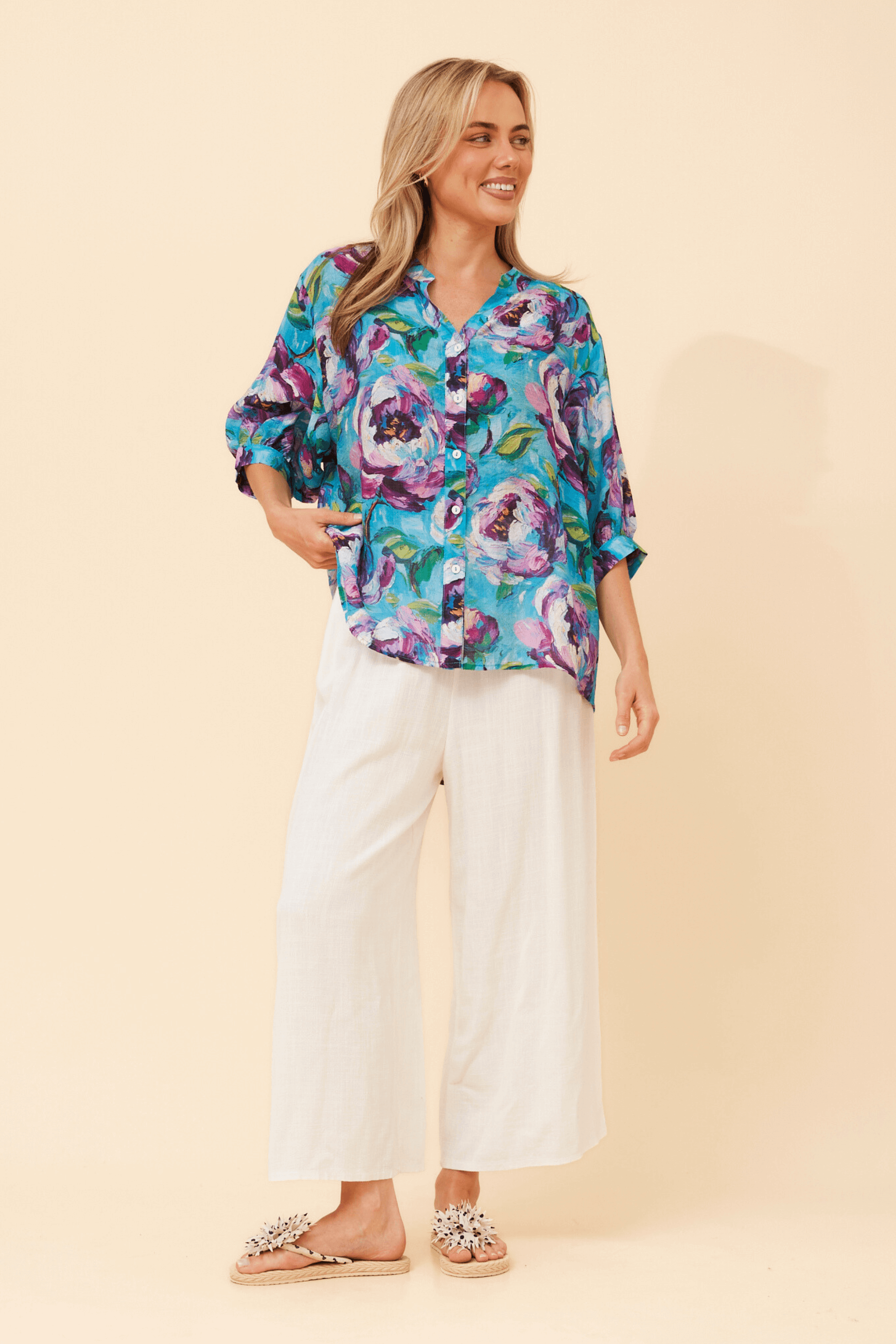 Tuva 3/4 sleeve shirt Caroline Morgan