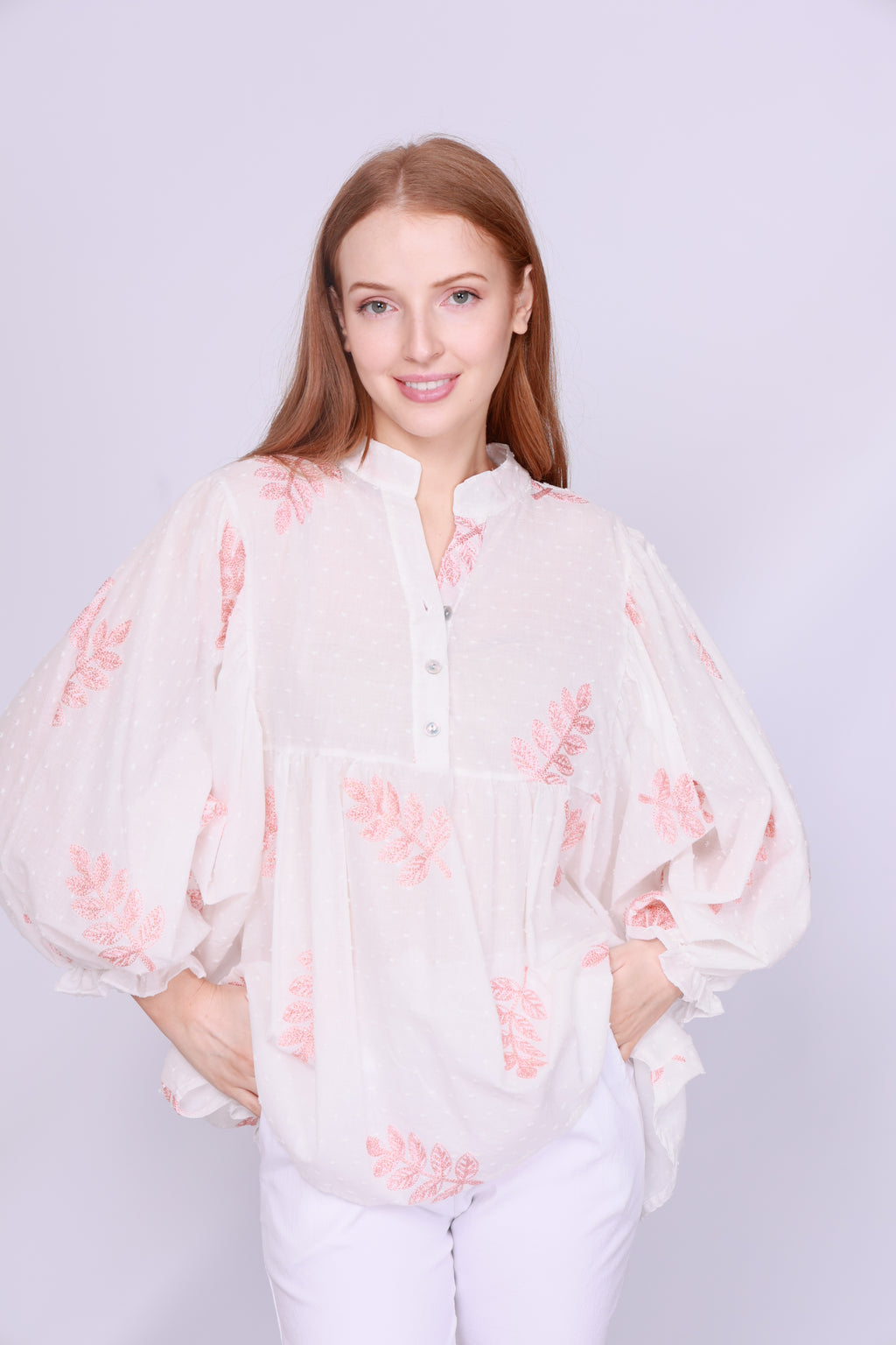 Laleh Dobby Smock  Top