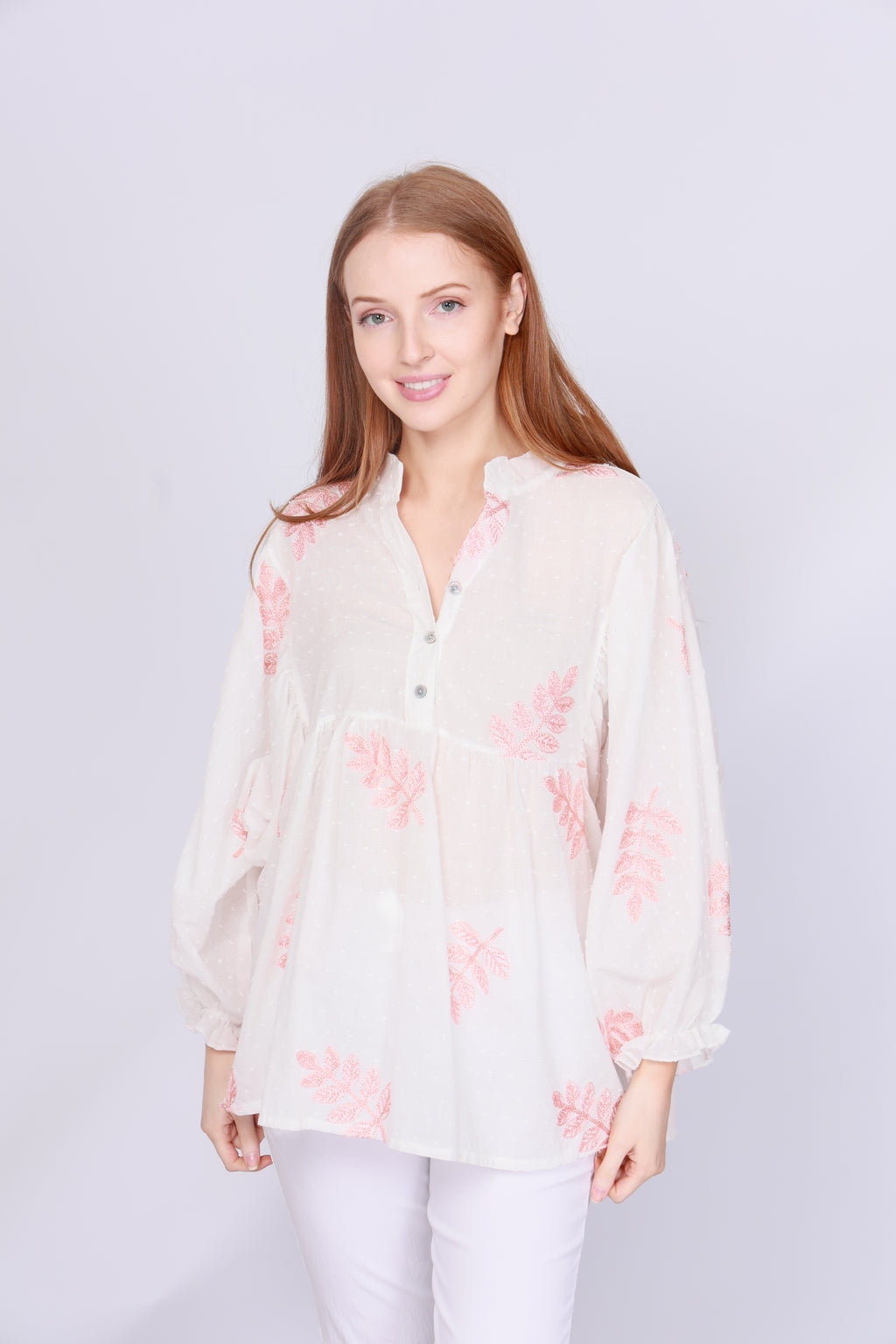 Laleh Dobby Smock  Top