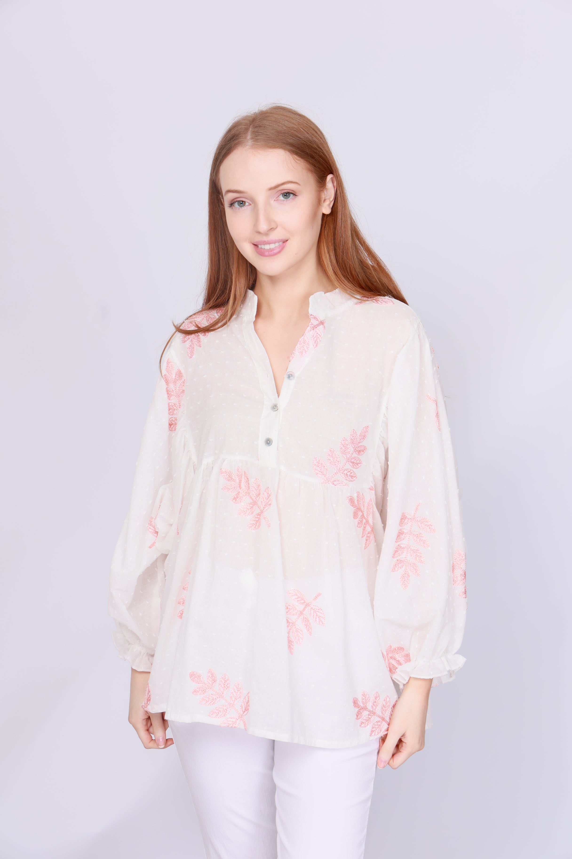Laleh Dobby Smock  Top
