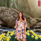 Tivoli Tiered Dress Orchid