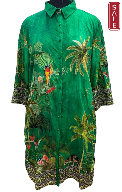 Tropical Shirt Dress