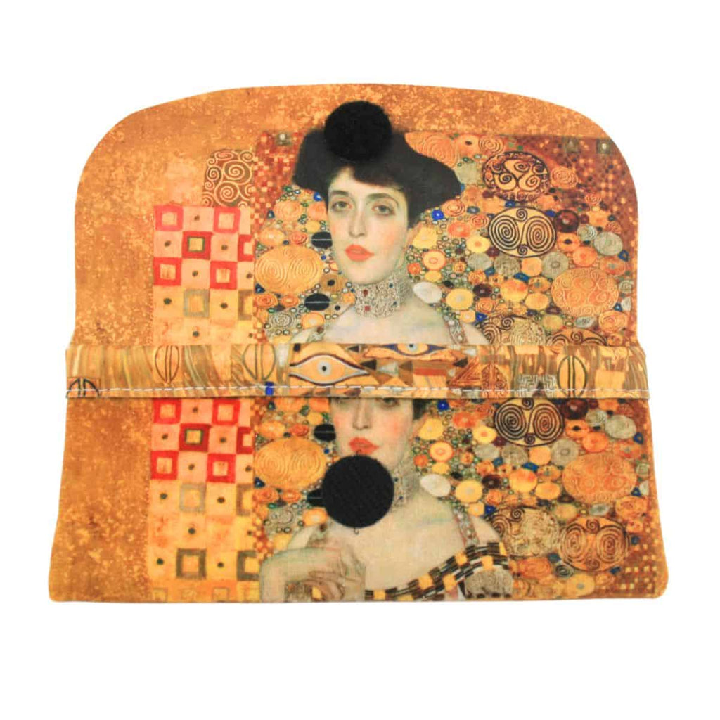 Velour Glasses Case-Adele Bloch-Bauer featuring soft velour material and Adele Bloch-Bauer artwork.