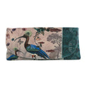 Velour Glasses Case -Ibis featuring a beautiful bird and floral design, made in soft velour material.