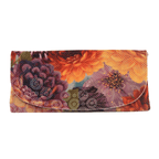 Velour glasses case-Dahlias Oranges world collection