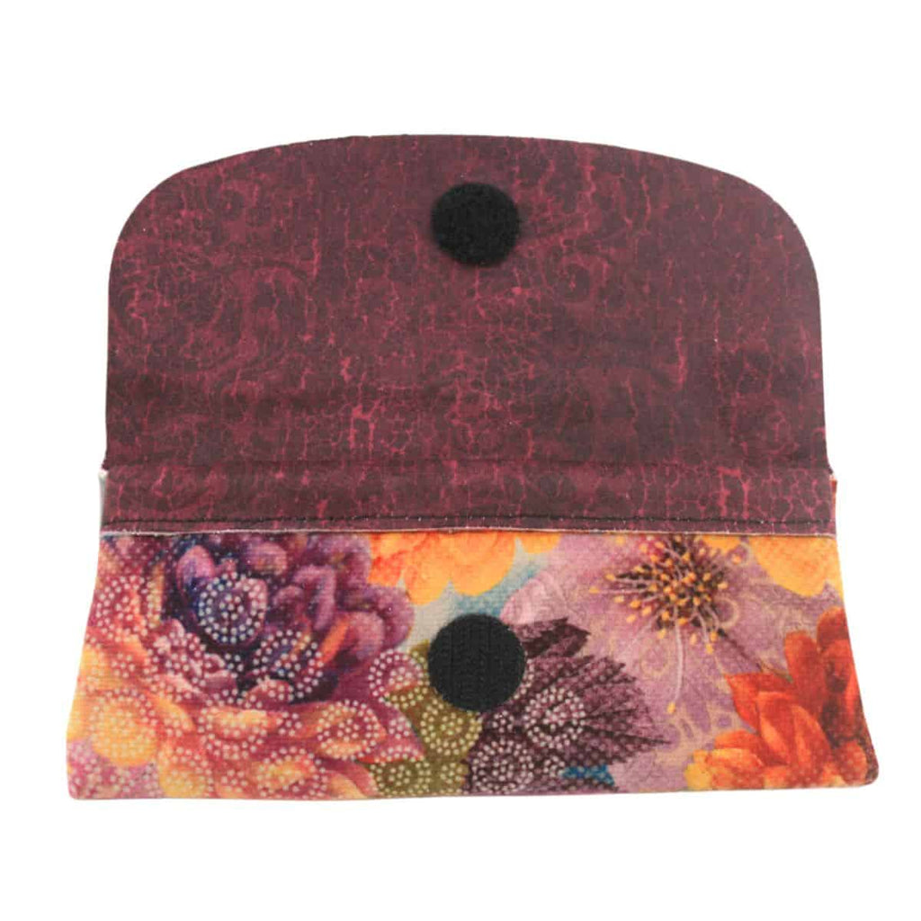 Velour glasses case-Dahlias Oranges world collection