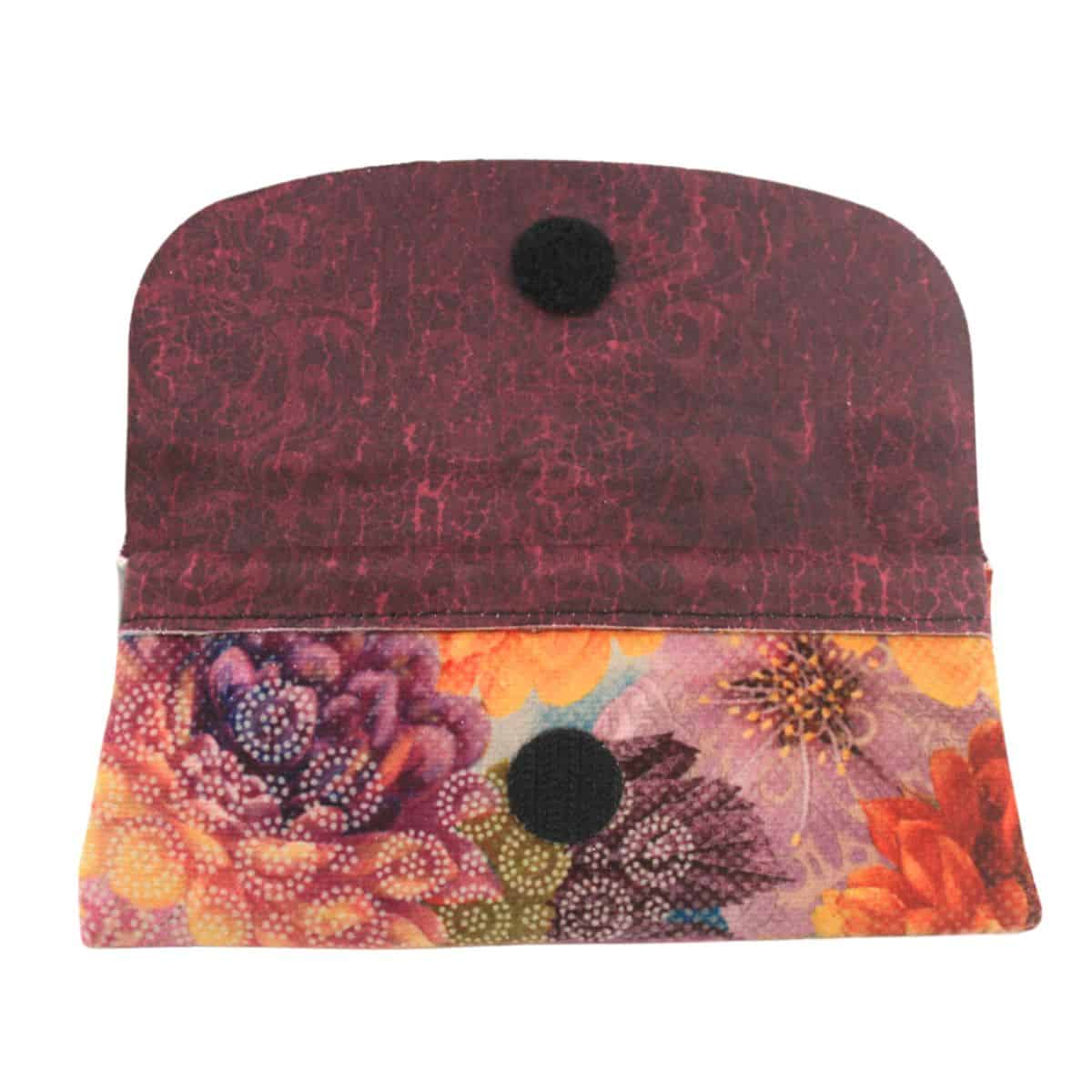 Velour glasses case-Dahlias Oranges world collection