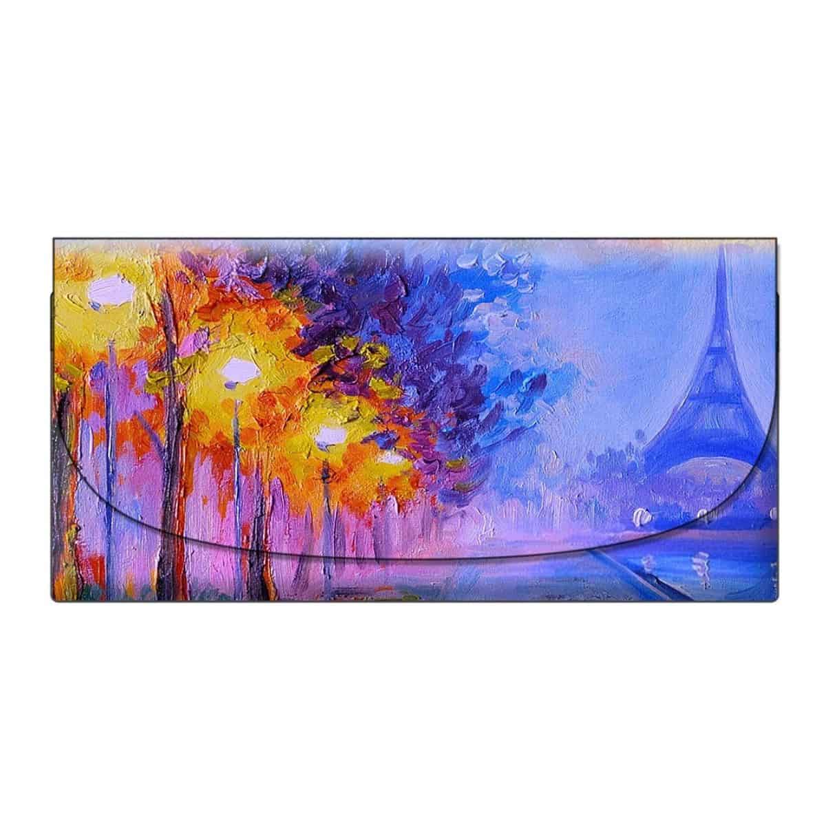 Velour Glasses Case - Eiffel tower at dusk