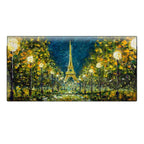Velour Glasses Case – Lanterns & Trees in the Park, Paris