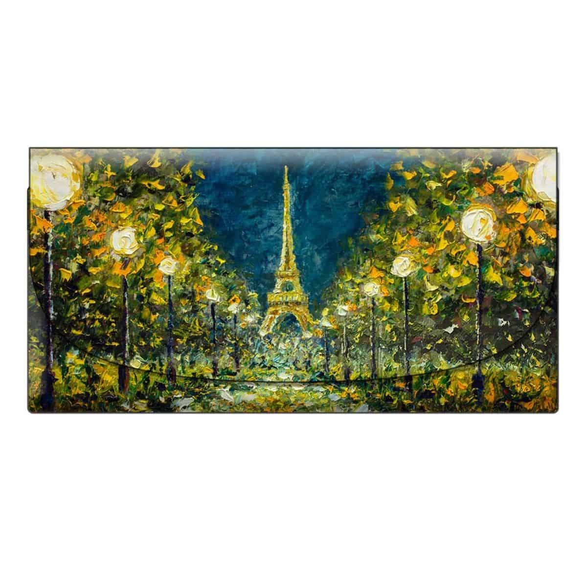 Velour Glasses Case – Lanterns & Trees in the Park, Paris