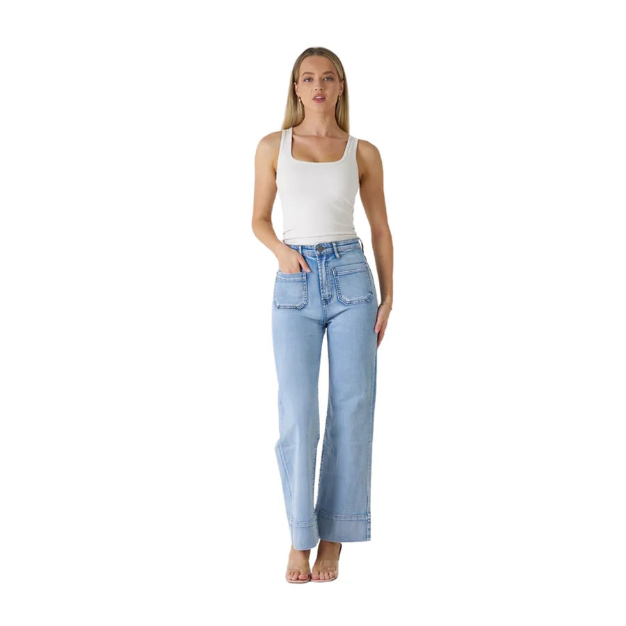 WK 3084  High Waist Jeans