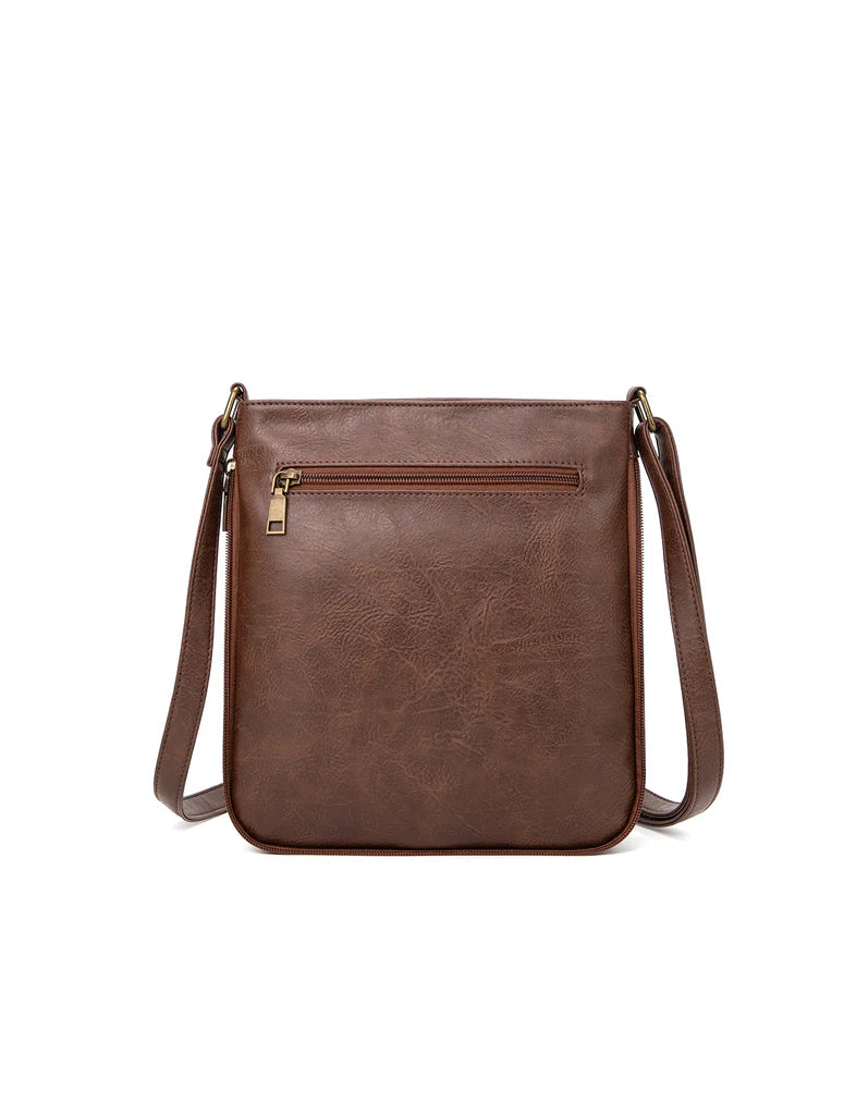 Patricia Vegan Expandable XBody Bag Choc
