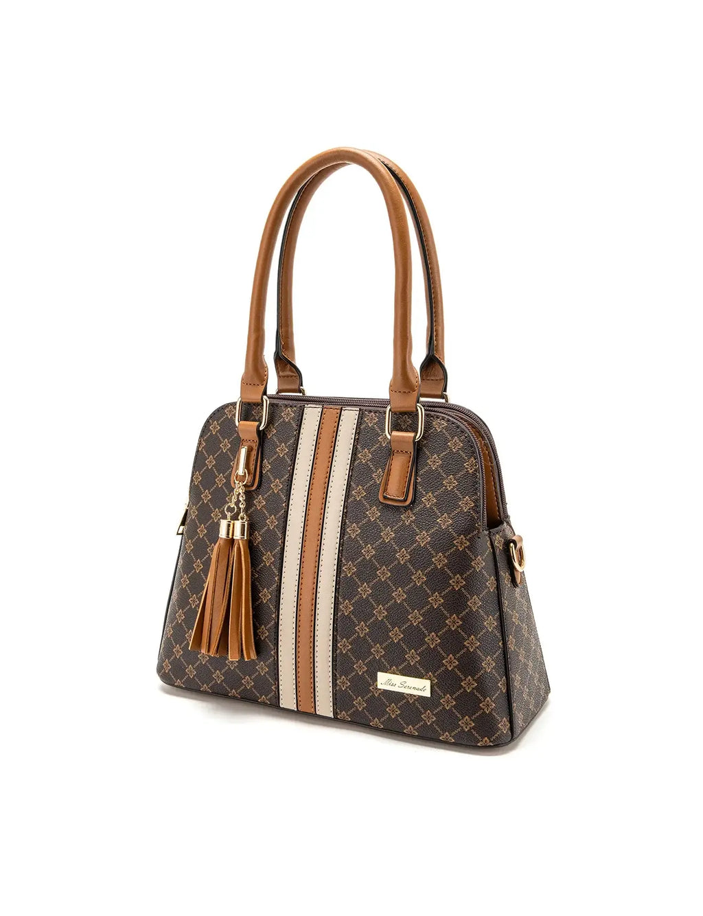 Tess Triple Compartment Bag-Tan SERENADE LEATHER