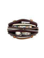 Tess Triple Compartment Bag-Tan SERENADE LEATHER