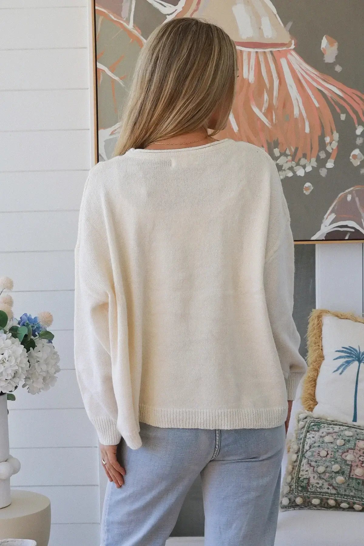 Charlie Button Detail Knit Charlotte The Label