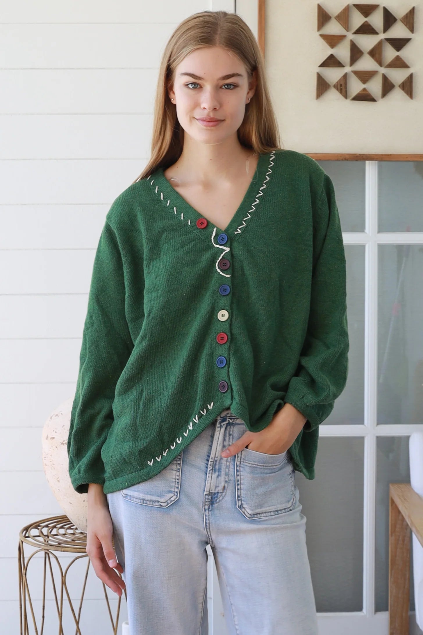 Megan Coloured button Cardigan Charlotte The Label