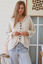 Amadea Coloured Button Cardigan Charlotte The Label