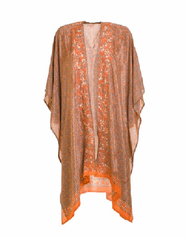 A Touch of europe kimono Orange Samira Kimono