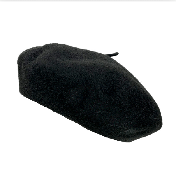 AUTN hat Black Wool Beret