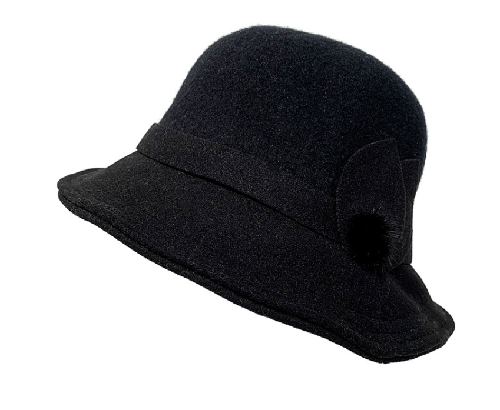 AUTN hat Black Wool Bucket Hat