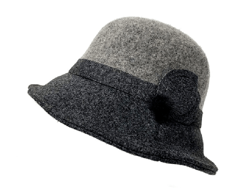 AUTN hat Grey Wool Bucket Hat