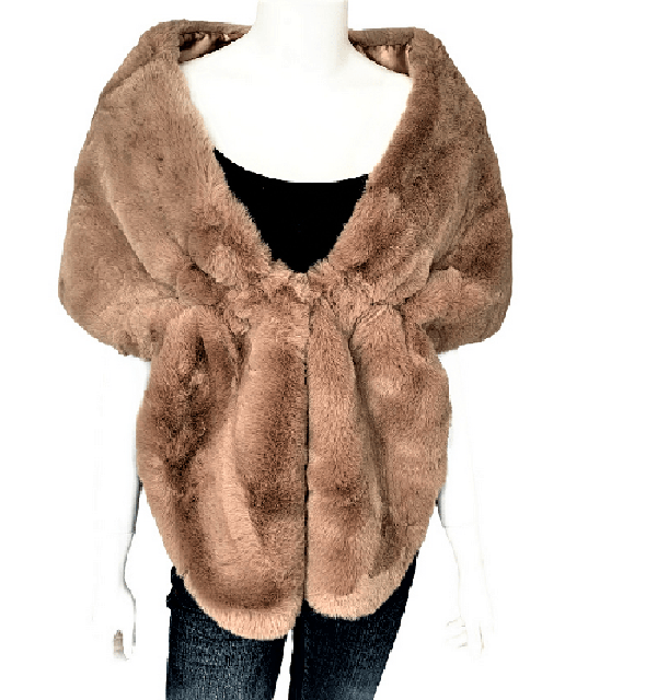 AUTN STOLE AT Faux fur shawl