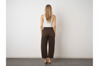 Olivia Barrel Leg Jeans-Chocolate BA350 Wakee jeans