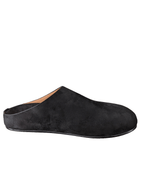 Los Cabos Lumi Slides black slip-on with synthetic suede upper and 15 mm heel.
