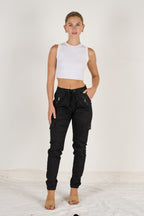 Cargo Jeans black Wakee jeans