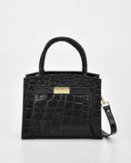 Brighton Croc Leather Crossbody Bag