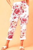 Caroline Morgan linen pants 8 Diti floral Linen pants