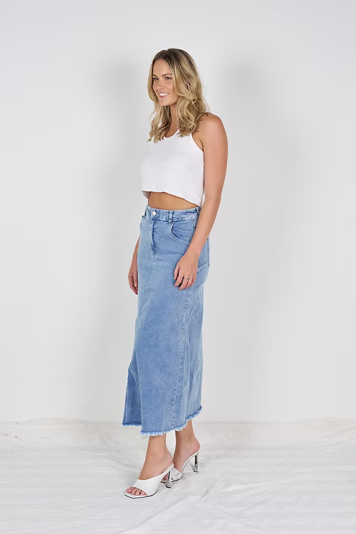 WK Denim skirt 7131