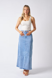 A-line Denim Maxi Skirt Wakee jeans