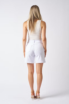 Mid-Length Denim Shorts