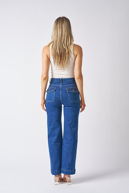 WK 3122 straight  leg jeans Wakee jeans