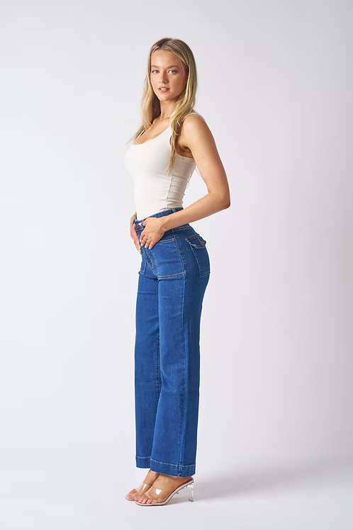 WK 3122 straight  leg jeans Wakee jeans