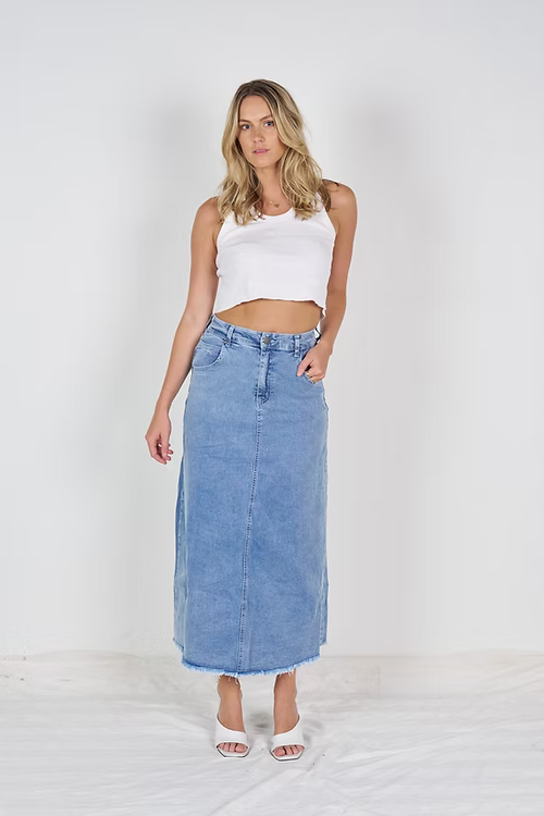 WK Denim skirt 7131