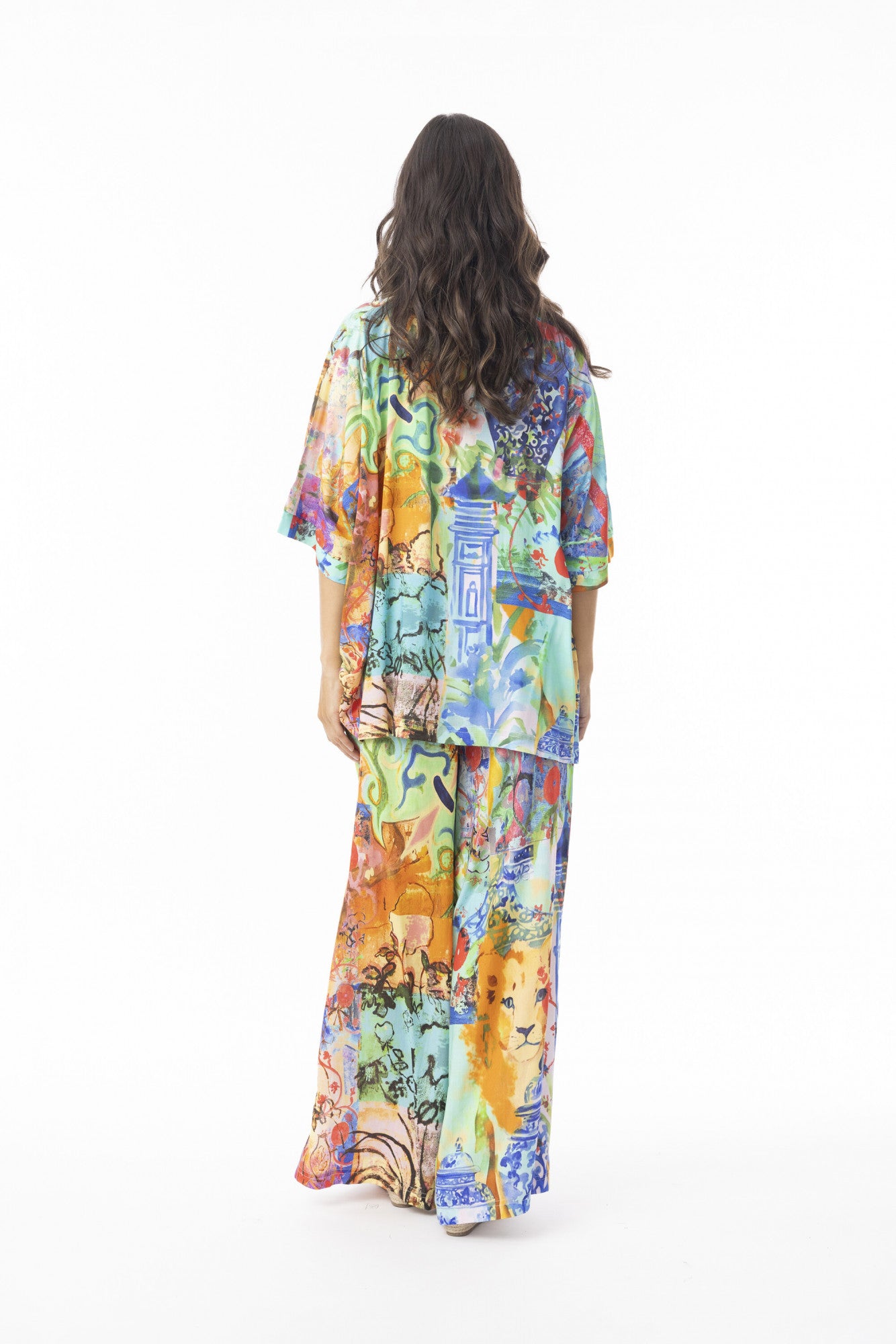 Oriental Digital Boxy Top