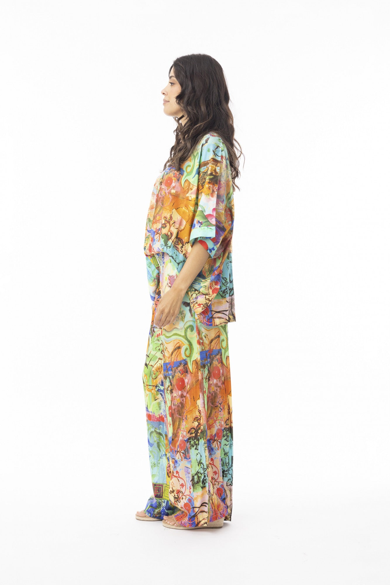Oriental Digital Boxy Top