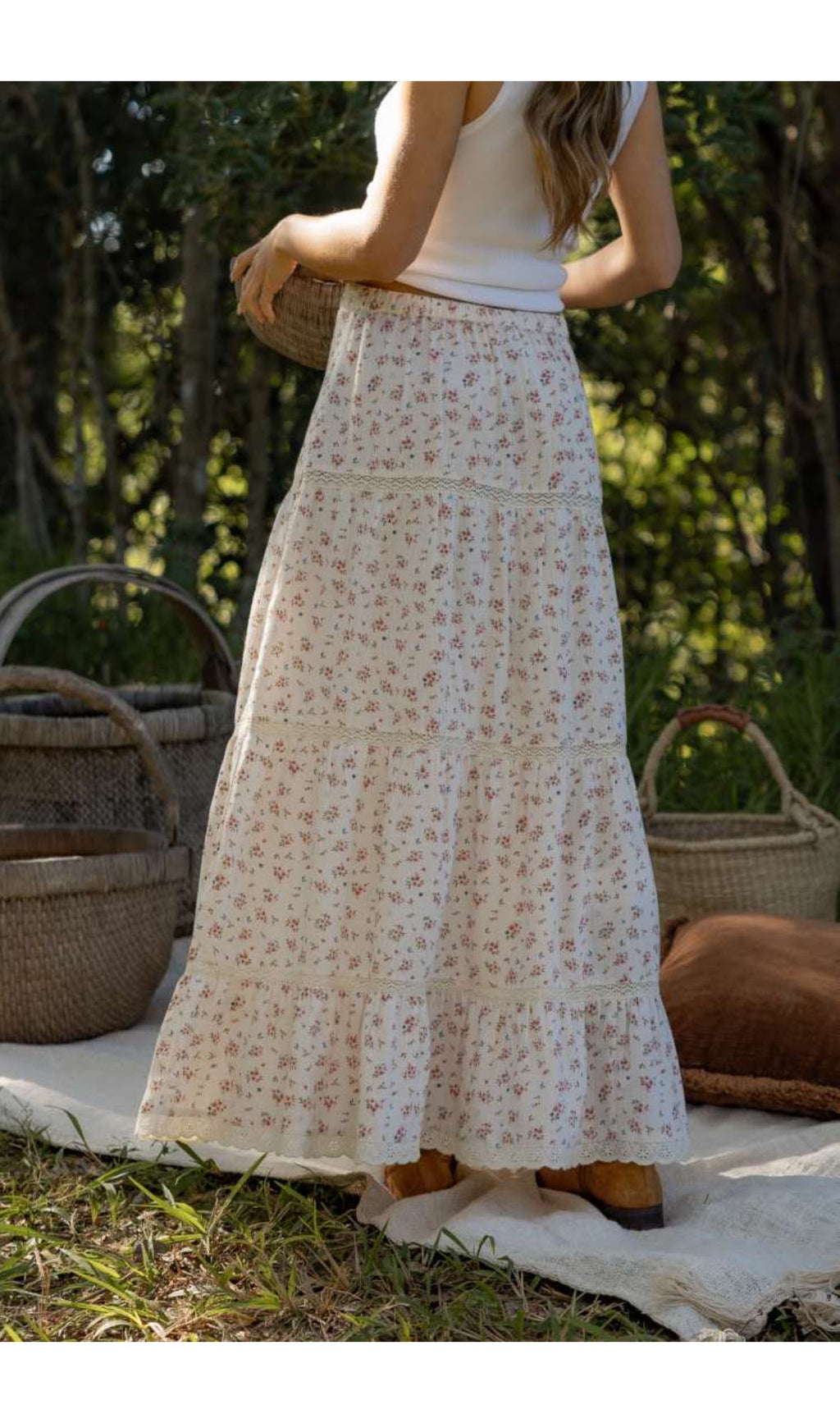 Ditsy Boho Skirt